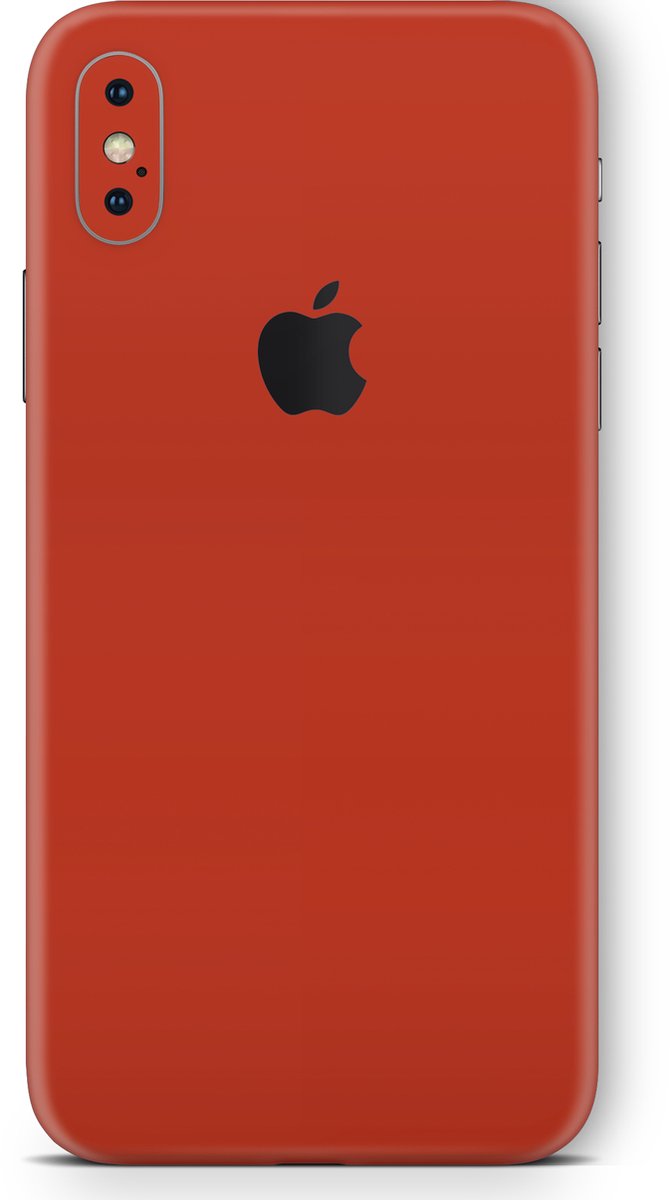 iPhone Xs Skin Mat Rood - 3M Sticker