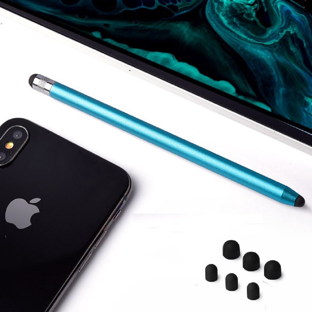 Colux stylus pen voor iPad, iPhone, Tablet, Samsung - blauw - Colux