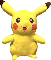 Pikachu Happy Pokémon Pluche Knuffel XXL 90 cm | Pokémon Plush Toy | Speelgoed knuffeldier knuffelpop voor kinderen jongens meisjes | Extra groot grote XL zachte knuffel!