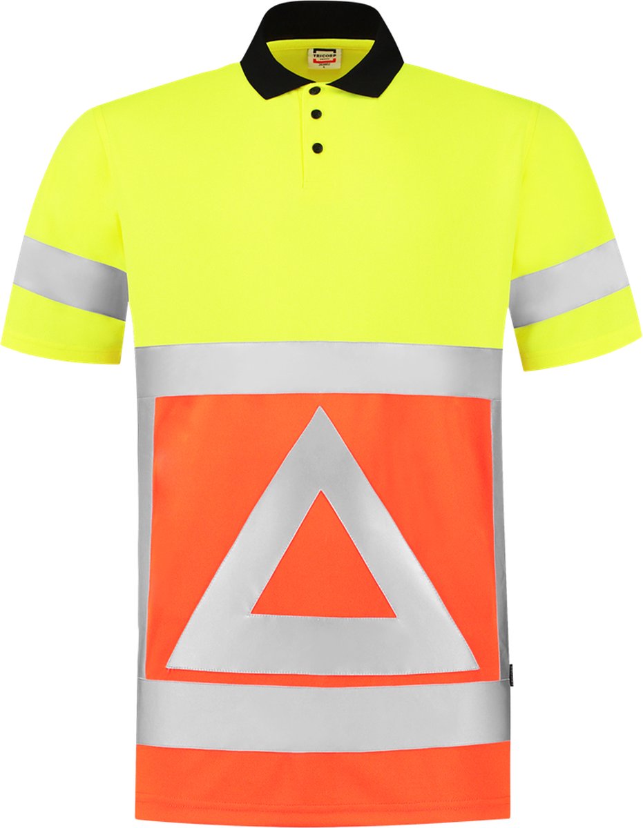 Tricorp Poloshirt Verkeersregelaar 203011 - Fluor Oranje/Geel - Maat L