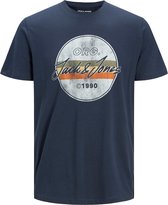 Jack & Jones T-shirt Brady Navy (Maat: XXL)
