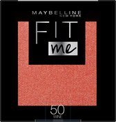 Maybelline Fit Me Blush - 50 Wine - Natuurlijk Ogende Rouge - 4,5 gr