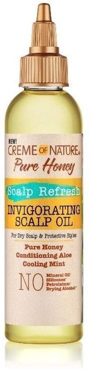 Creme of Nature Pure Honey Scalp Refresh Invigorating Scalp Oil 4 oz
