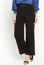 LOLALIZA Losse pantalon - Zwart - Maat 44