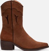 Ann Rocks Ann Rocks Cowboy laarzen Cognac Suede - Maat 41