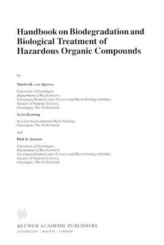Environment & Chemistry2- Handbook on Biodegradation and Bio ... - cover