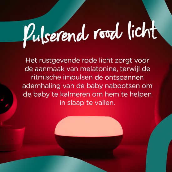 Tommee Tippee Dreammaker - slaaptrainer voor baby's - roze ruis - nachtlampje met rood licht - wetenschappelijk bewezen - intelligente CrySensor - Little Plaza