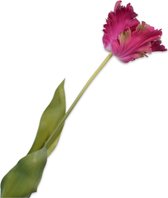 Silk-ka Kunstbloem-Zijden Bloem Tulp Steel Paars-Roze 71 cm