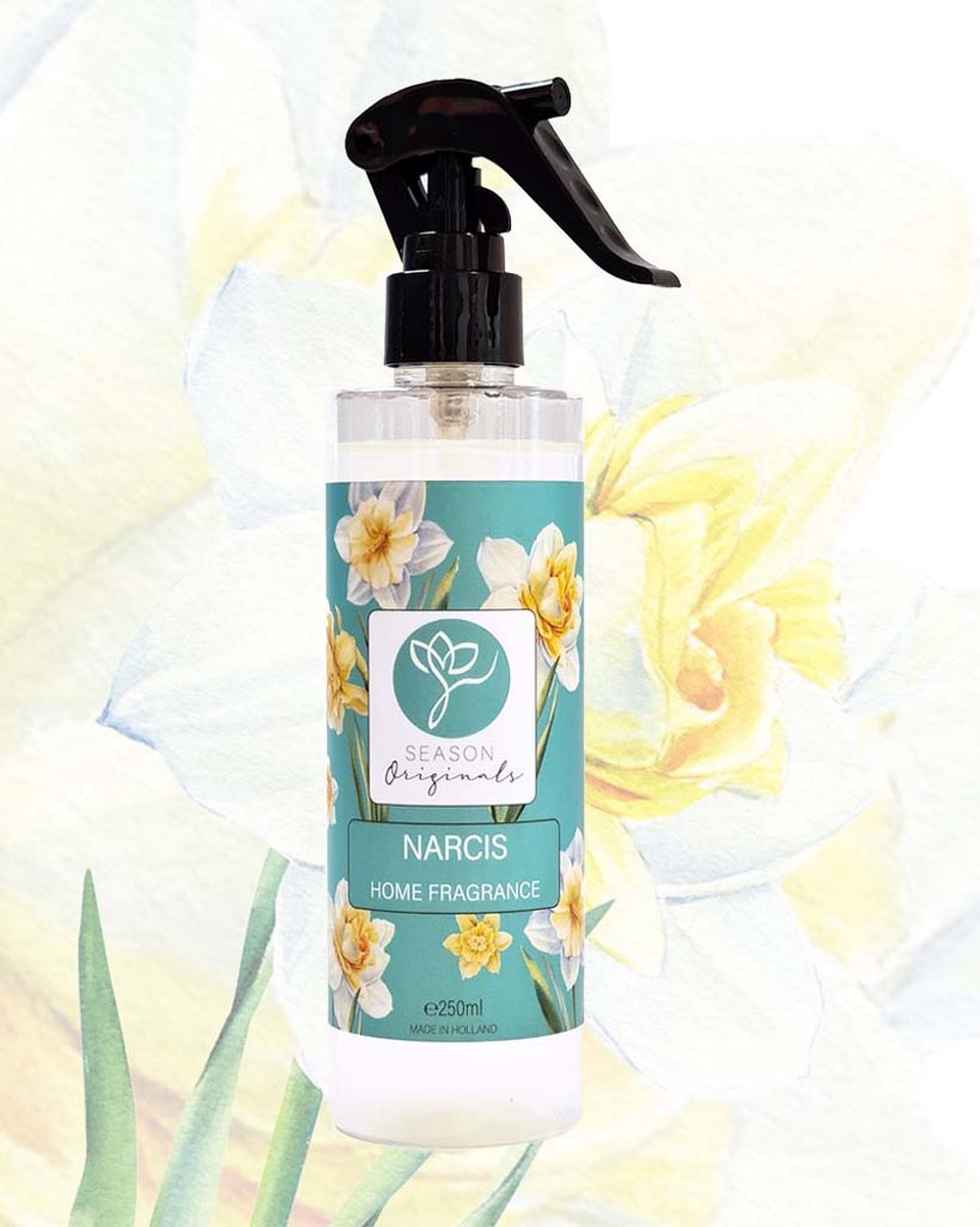 Goedkoopste Season Originals Interieurspray-Room Spray-Huisspray-Home Fragrances-Luchtverfrisser Spray-Huisparfum-Kamerparfum-d'Interieur 250ml-Narcis-natuurlijk parfum