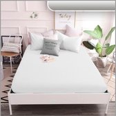 Dream life de luxe hoeslaken 90 x 200 cm. , 100% katoen , wit
