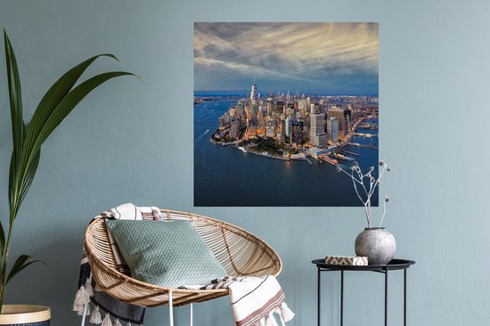 Stickers Stickers muraux - New York - Manhattan - Water - 80x80 cm - Feuille adhésive