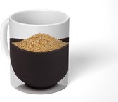 Mok - Bleke quinoa in een zwarte kom - 350 ML - Beker