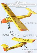 bouwplaat, modelbouw in karton, Vliegtuig, LF 1 "Zaunkoning", schaal 1/24