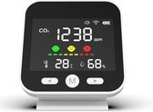 GAEA CO2 Meter - 3-in-1 Luchtkwaliteitsmeter - CO2 Melder, Hygrometer & Thermometer - Binnen en Horeca - Wifi en Smartphone App