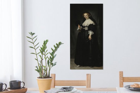 Toile Peinture Mariage Oopjen Coppit - Rembrandt van Rijn - 40x80 cm - Décoration murale