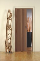 Fortesrl Monica vouwdeur zonder glas in kleur donker bruin met handgreep BxH 83x214 cm