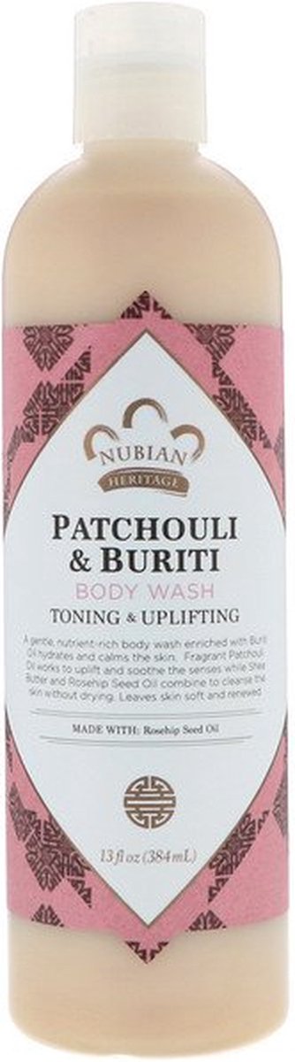 Nubian Heritage Douchegel - Patchouli & Buriti Soap 384 ml
