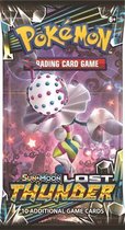 Pokémon POK TCG Sun & Moon Lost Thunder booster BO - EN 10 kaarten + 5 Pokemon Stickers