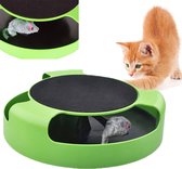 Kattenspeelgoed - Volg de muis - Krabpaal - Kattenspeeltjes - Groen - Kattenspeelgoed intelligentie