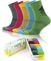 Bamboe sokken | kleurrijke sokken | gezellige sokken | crew sokken | sportsokken | running sokken | cadeau voor mannen | vaderdag cadeau | 5 paar