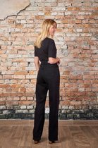 Broek Toxik3 hoge taille Slouchy mom-fit zwart