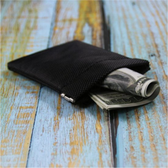 Portefeuille noir - Petit portefeuille d'écouteurs - Sac porte-clés Porte-cartes  de... | bol.com