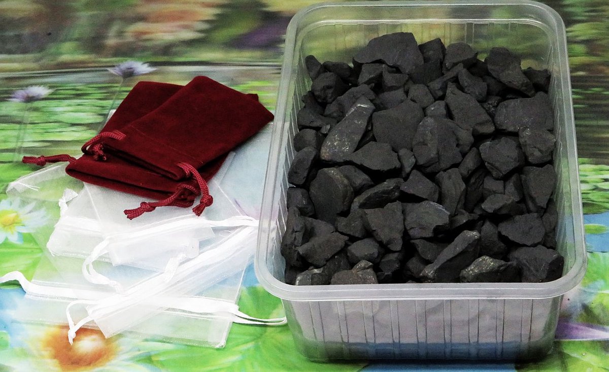 1000g Shungiet Shungite stenen voor water en ontstoring