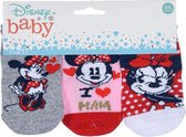 Minnie Mouse - Baby sokken - 3 paar - 0 tot 6 Maanden