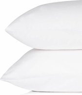 100%  Katoen - Kussenslopen - Set van 2 - 60x70cm - Wit