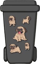 Containersticker puppy hondje (klikosticker, muursticker)