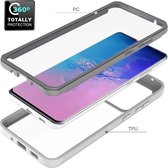 Samsung Galaxy S20 Hoesje - Mobigear - Two-Layer Serie - Hard Kunststof Backcover - Paars - Hoesje Geschikt Voor Samsung Galaxy S20