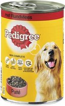 6x Pedigree - Stoofpotje in saus met rund - 400g