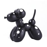 BaykaDecor - Luxe Ballonhond Gestipt - Kunstwerk Decor - Pop Art Kunst - Jeff Koons Parodie Polka Dot Balloon Dog - Zwart - 16 cm