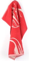 Bunzlau Castle Handdoek Tulips Rood 100% Katoen