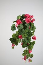 kunstplant - geranium- topkwaliteit plant - hangplant - roze - 80 cm hoog