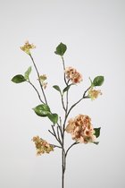 Kunstbloem - Hydrangea - Hortensia - topkwaliteit decoratie - 2 stuks - zijden bloem - Oranje - 86 cm hoog