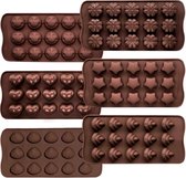 Chocolade mallen set siliconen vormen voor chocolade bonbons snoep ijsblokjes non-stick bakvormen