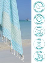 Serviette Hammam ZusenZomer XL | serviette de plage serviette de sauna | 100x200 cm | 100% coton de haute qualité | gris-noir