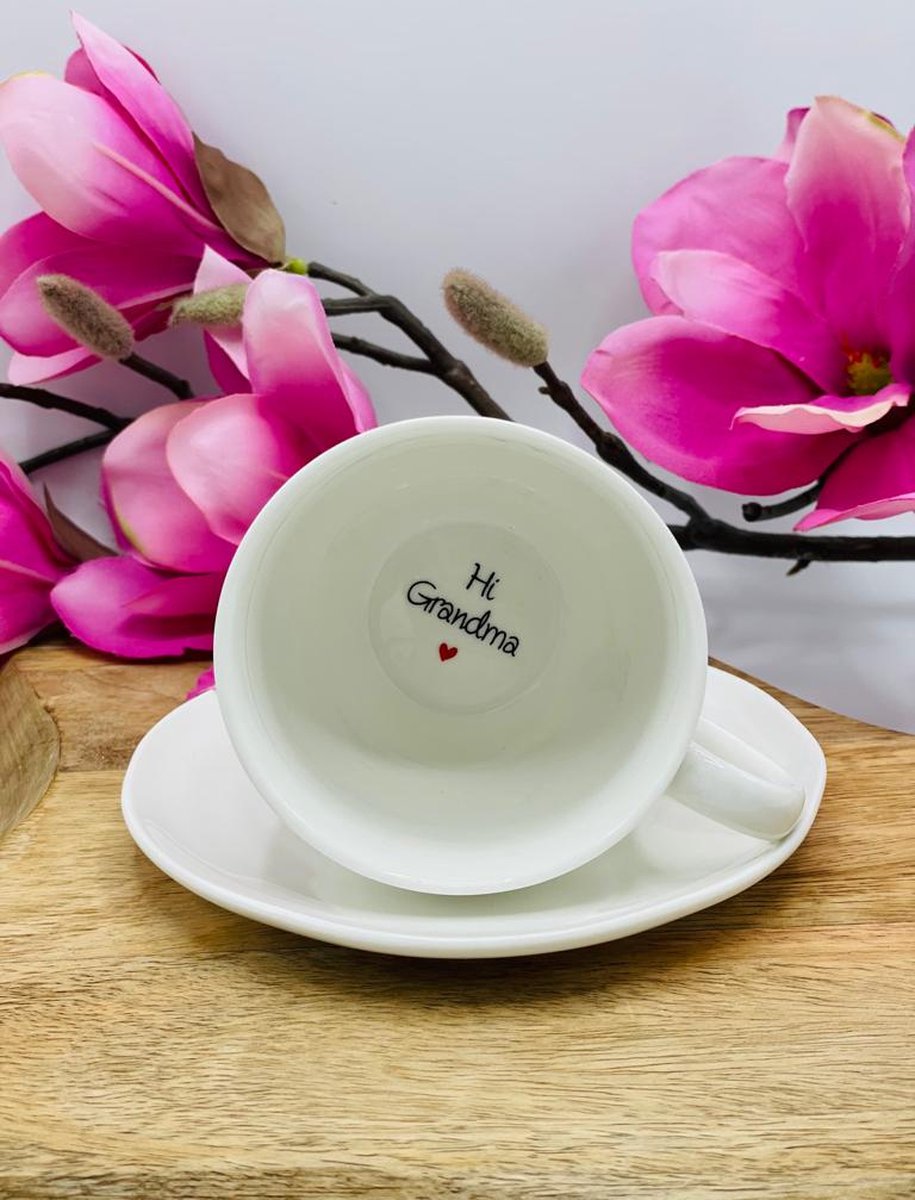 Goedkoopste Koffiekopje zwangerschap (aankondiging / bekendmaking) voor Grandma incl. bewaardoosje