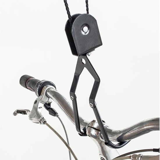 fietslift plafond - Fiets ophang systeem garage - Plafondlift fiets - Metaal - Universeel - Fietshanger — afbeelding 5