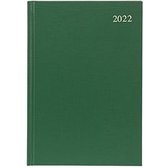 Aurora - Bureau Agenda - 2022 - Donker Groen - Dag per pagina - A5 (22x14cm)