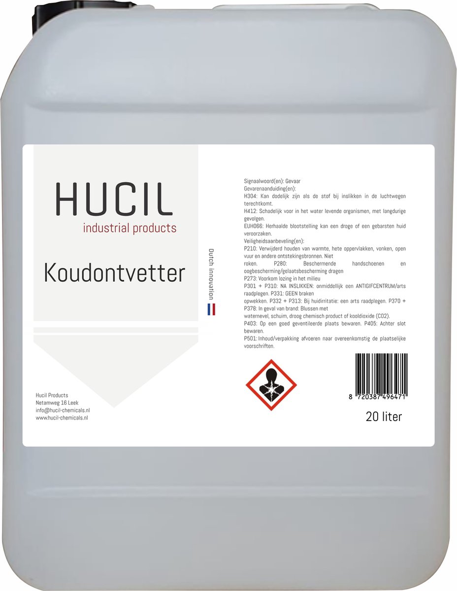 Koudontvetter - ontvetter voor ontvetterbak - degreaser - 20 liter