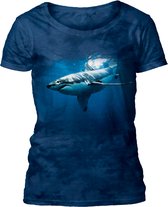 Ladies T-shirt Deep Blue Shark M