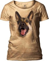 Ladies T-shirt Joyful German Shepherd L
