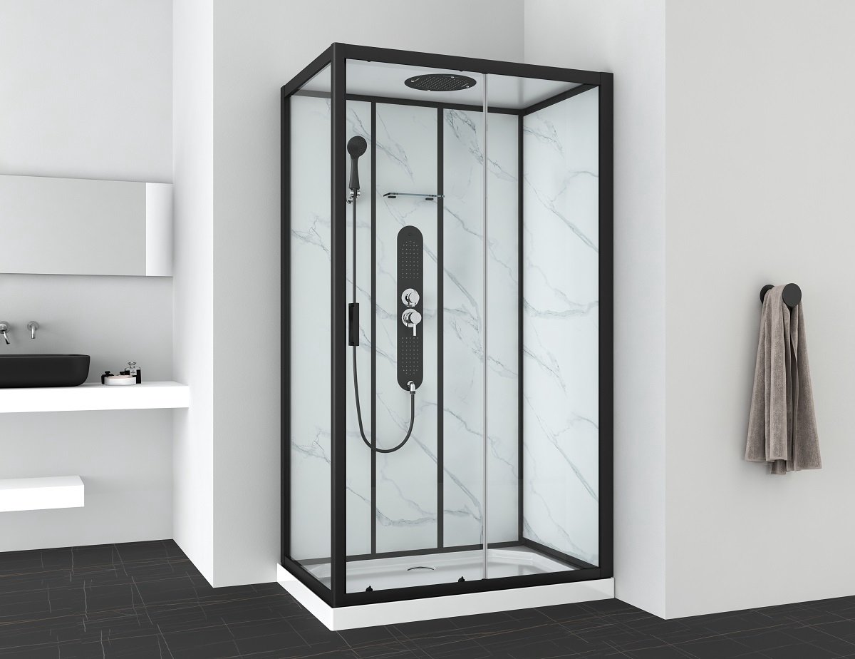 Sanifun complete douchecabine Sigrid 1200 x 800 Kitvrij