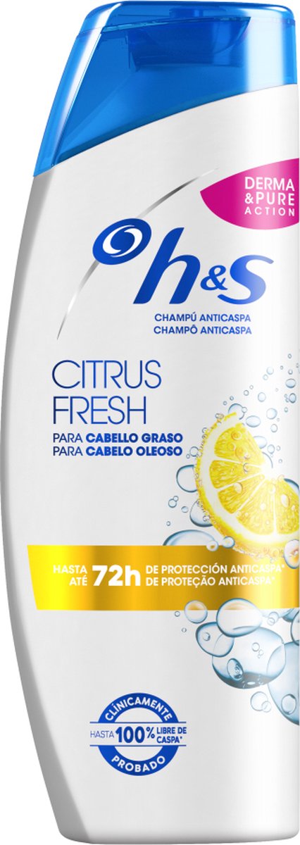Head & Shoulders H & S Citrus Fresh Cabellos Gasos Champú 340 Ml