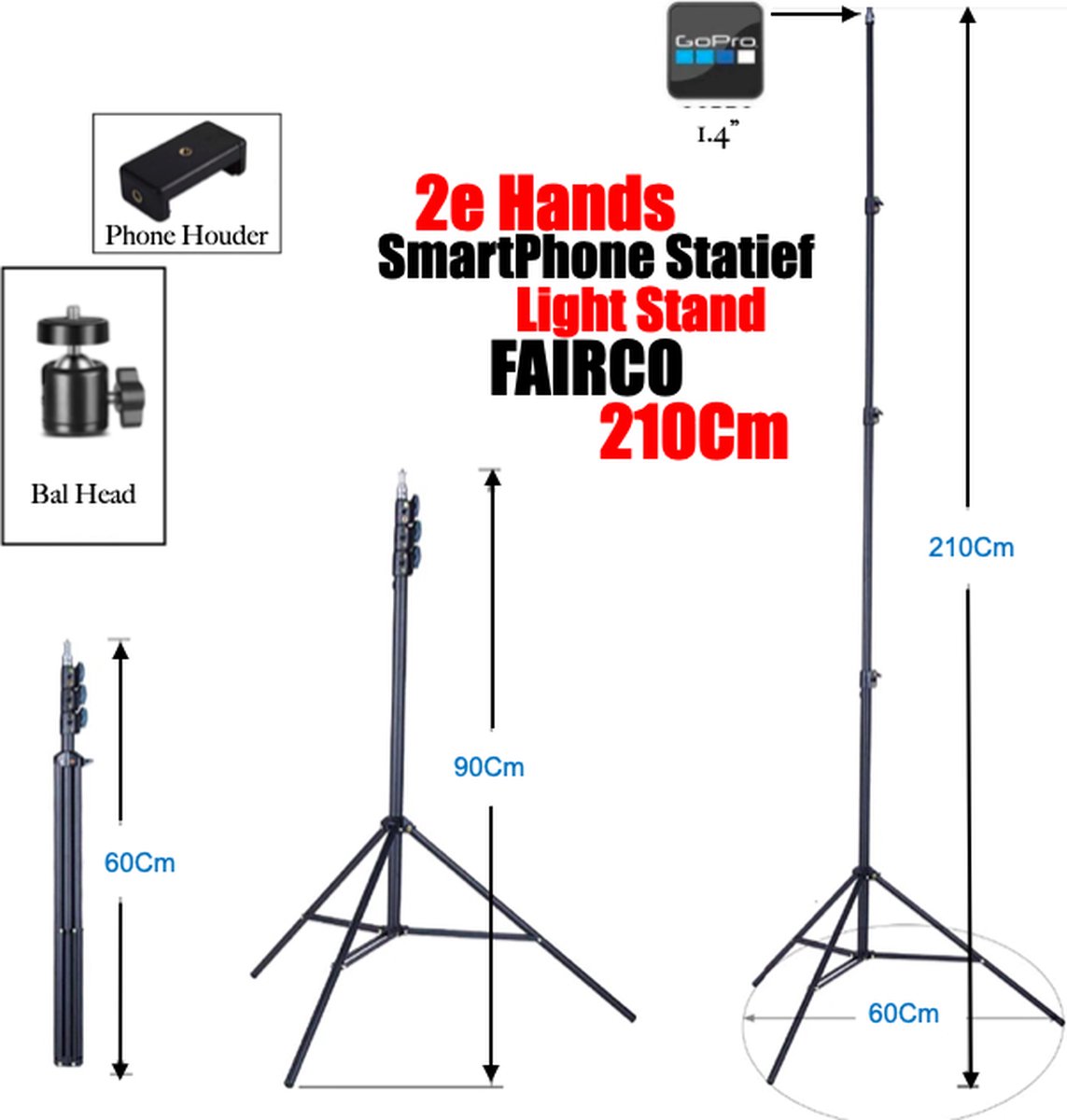 Canon Statief - Smartphone & Camera Tripod thumbnail 4