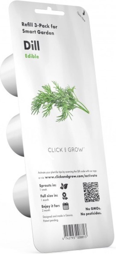 click and grow Dill plant pods
