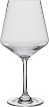 Gimex - Solid Line - Rode wijnglas - 670 ml - 2 Stuks