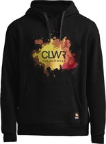 ColourWear Splash Hoodie M - Trui - Heren - Zwart - Maat XL